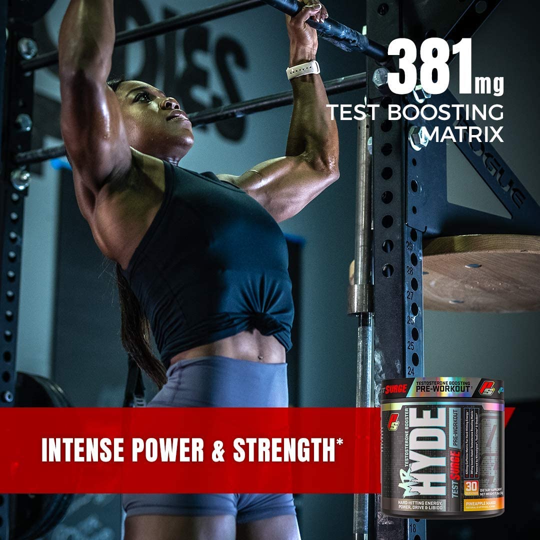 ProSupps Mr. Hyde Test Surge Pre Workout for Men and Women - High Stim Pre Workout Powder Drink with
