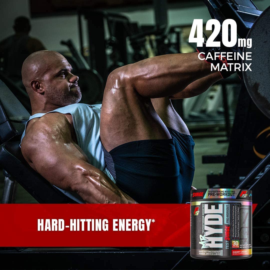 ProSupps Mr. Hyde Test Surge Pre Workout for Men and Women - High Stim Pre Workout Powder Drink with