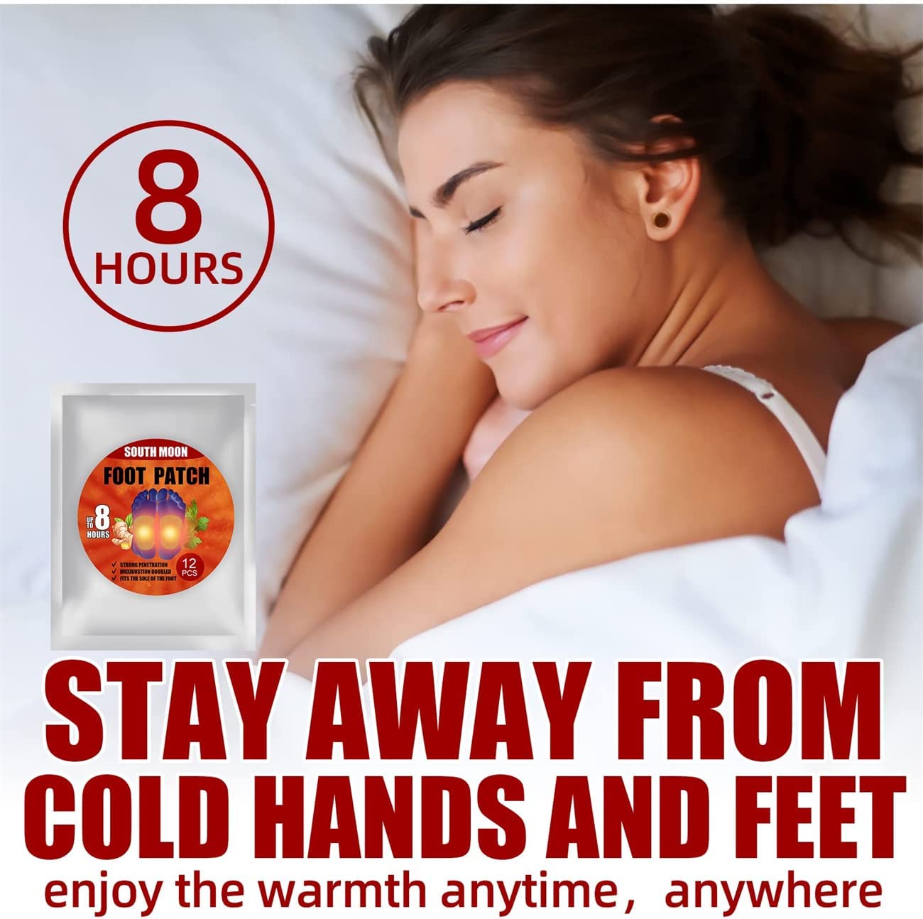 LELEBEAR Anti-Cellulite Heating Ginger Foot Patch, Self-Heating Ginger Patch for Lymph, Improve Slee