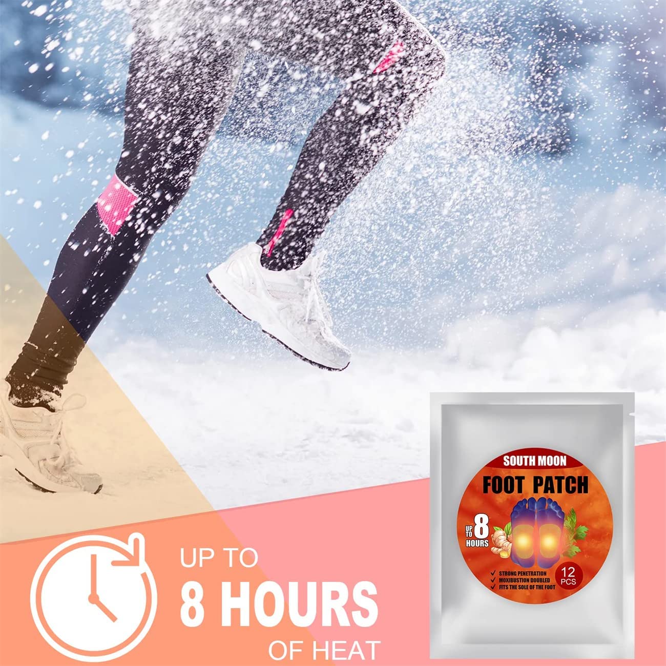 LELEBEAR Anti-Cellulite Heating Ginger Foot Patch, Self-Heating Ginger Patch for Lymph, Improve Slee