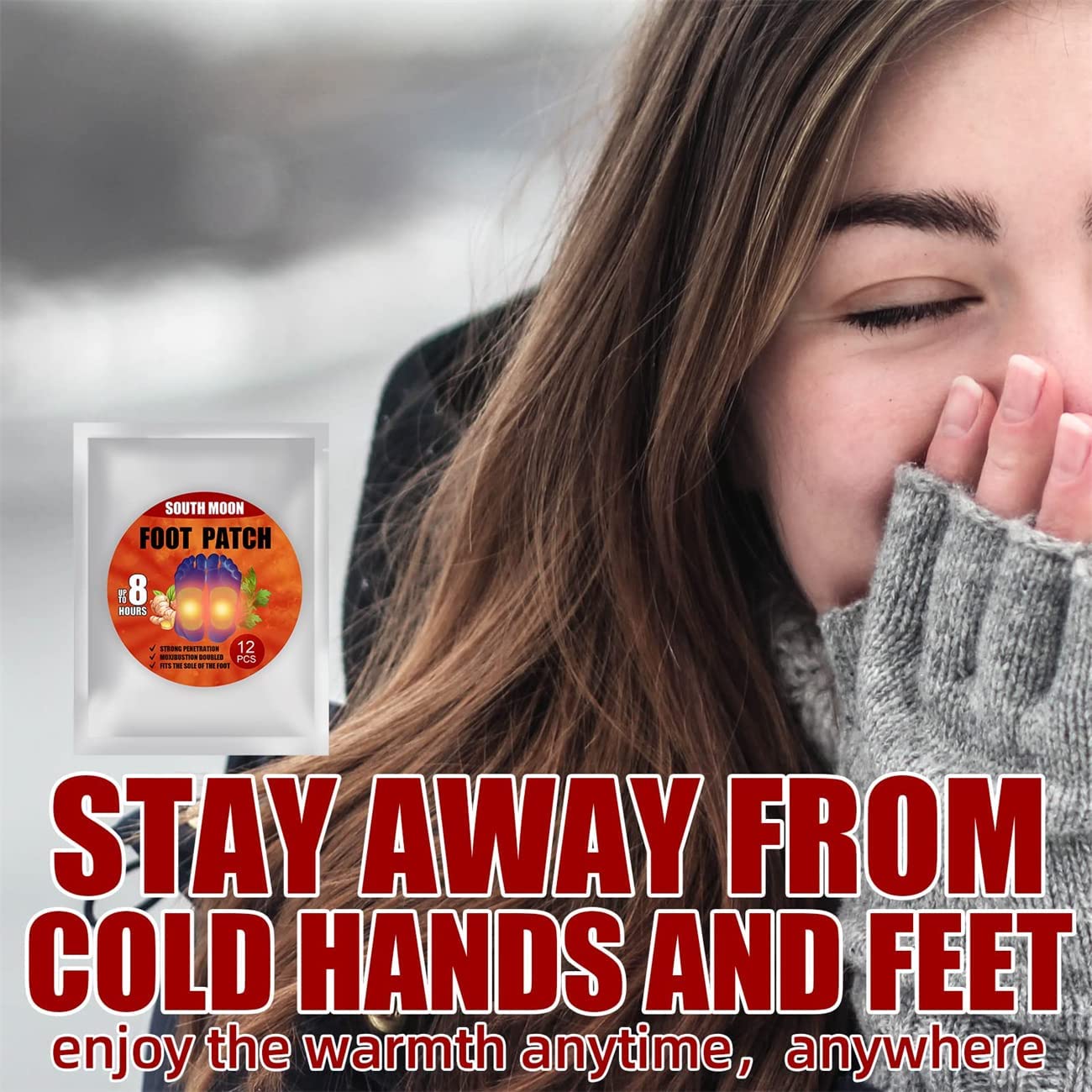 LELEBEAR Anti-Cellulite Heating Ginger Foot Patch, Self-Heating Ginger Patch for Lymph, Improve Slee