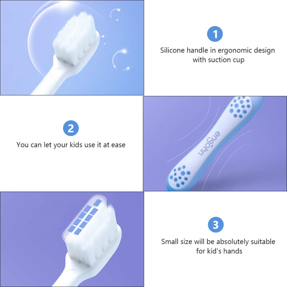 Kisangel Children Extra Soft Toothbrush Gums Care Toothbrush Anti-slip Handle Toothbrush for Kids