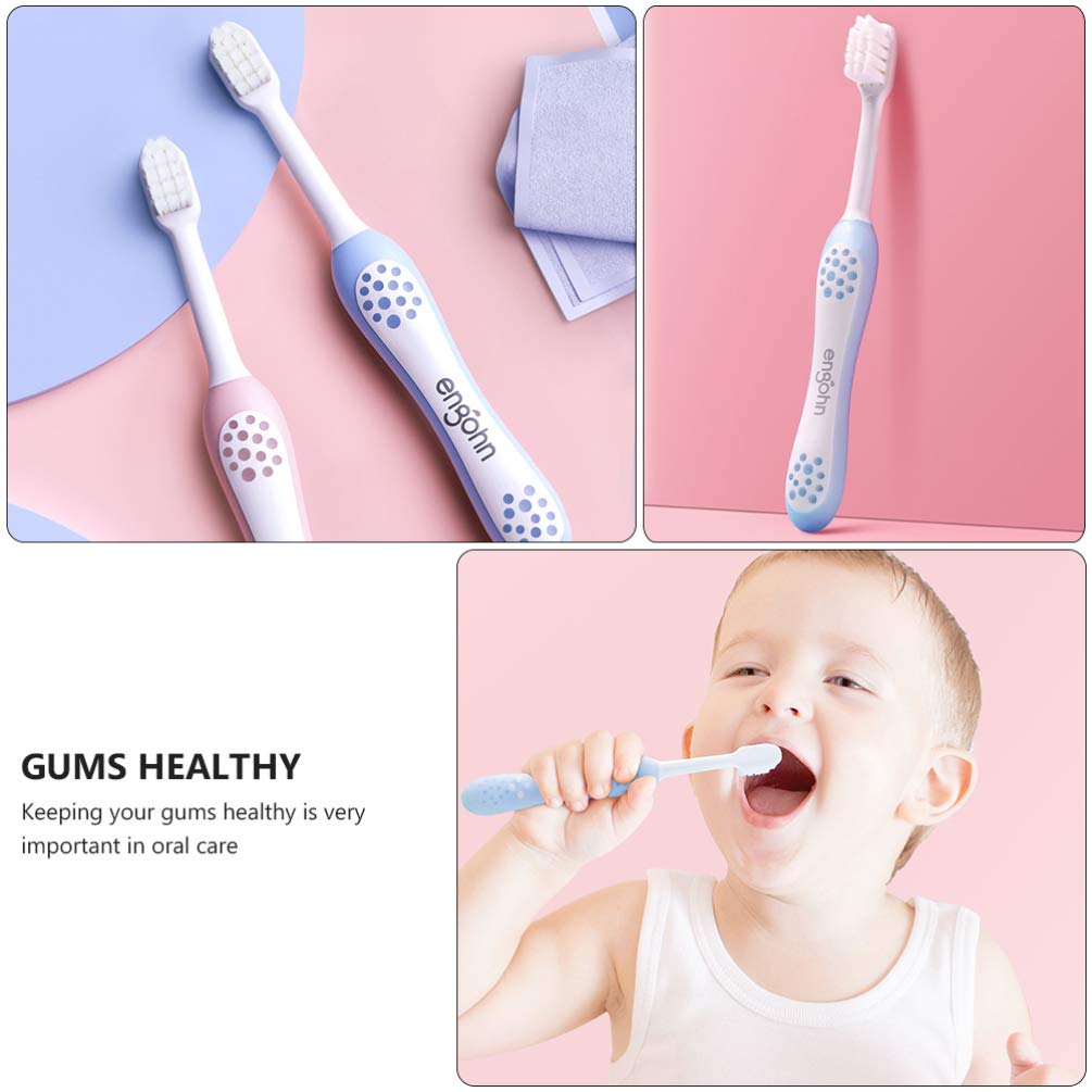 Kisangel Children Extra Soft Toothbrush Gums Care Toothbrush Anti-slip Handle Toothbrush for Kids