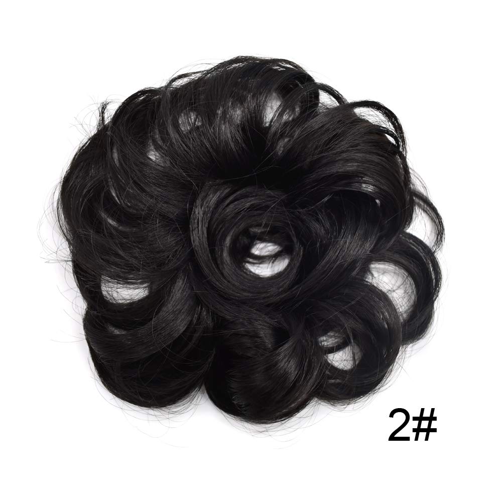 LYRICAL HAIR Bun Hair Piece For Women Curly Messy Synthetic Chignon For Lady Updo Scrunchies Hair Ex