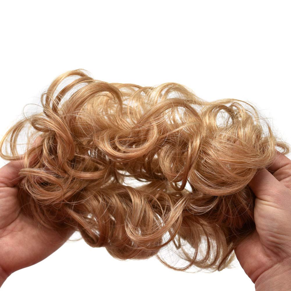 LYRICAL HAIR Bun Hair Piece For Women Curly Messy Synthetic Chignon For Lady Updo Scrunchies Hair Ex