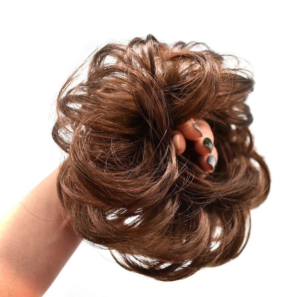 LYRICAL HAIR Bun Hair Piece For Women Curly Messy Synthetic Chignon For Lady Updo Scrunchies Hair Ex