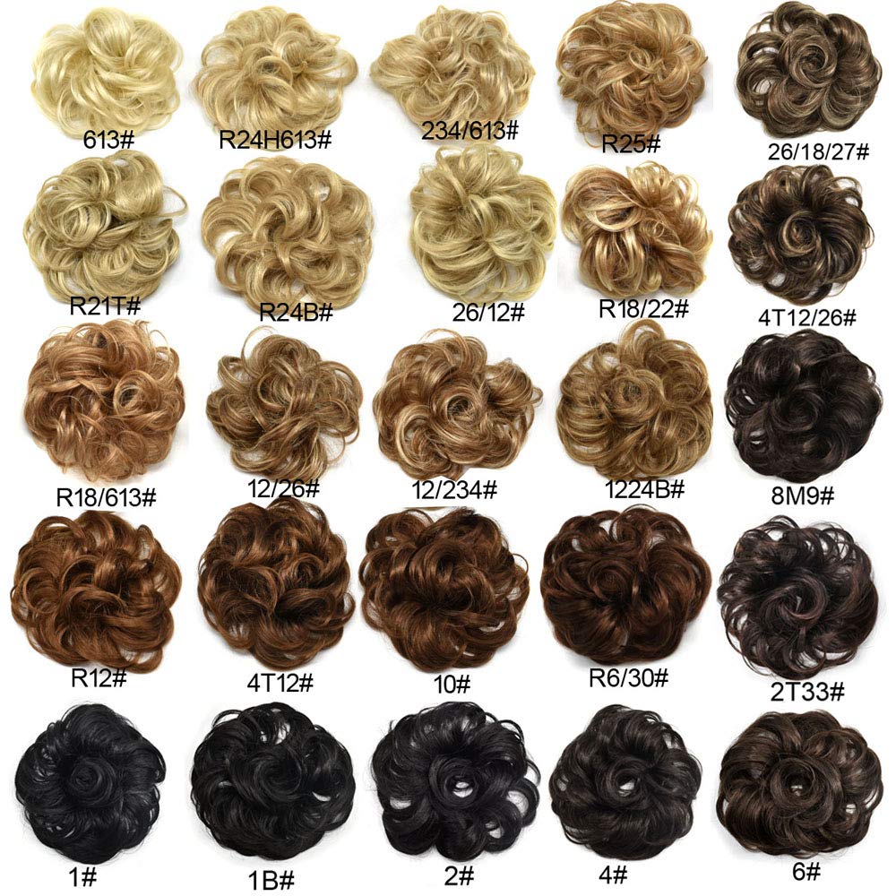 LYRICAL HAIR Bun Hair Piece For Women Curly Messy Synthetic Chignon For Lady Updo Scrunchies Hair Ex
