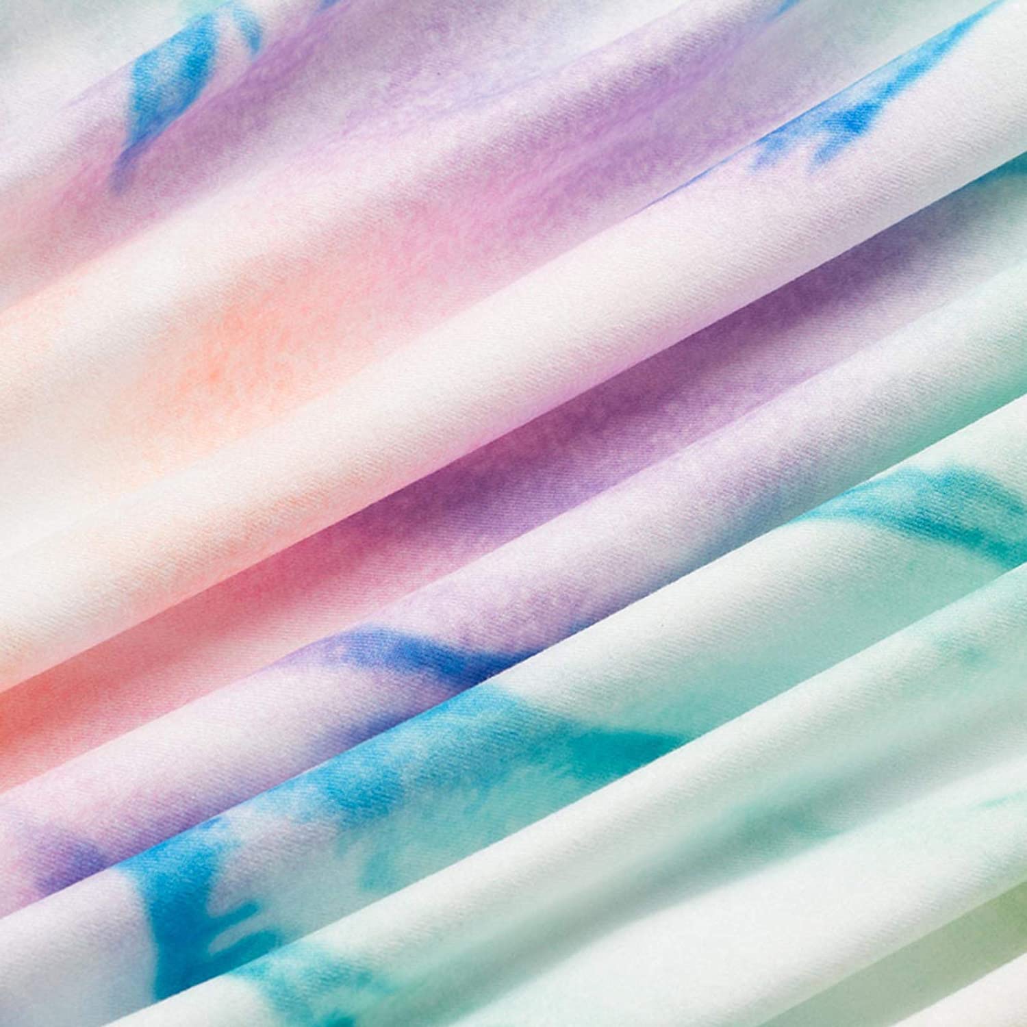 Tie Dye Hooded Sweatshirt Womens Casual Long Sleeve Colorblock Tops Crewneck Lightweight Pullover Ho