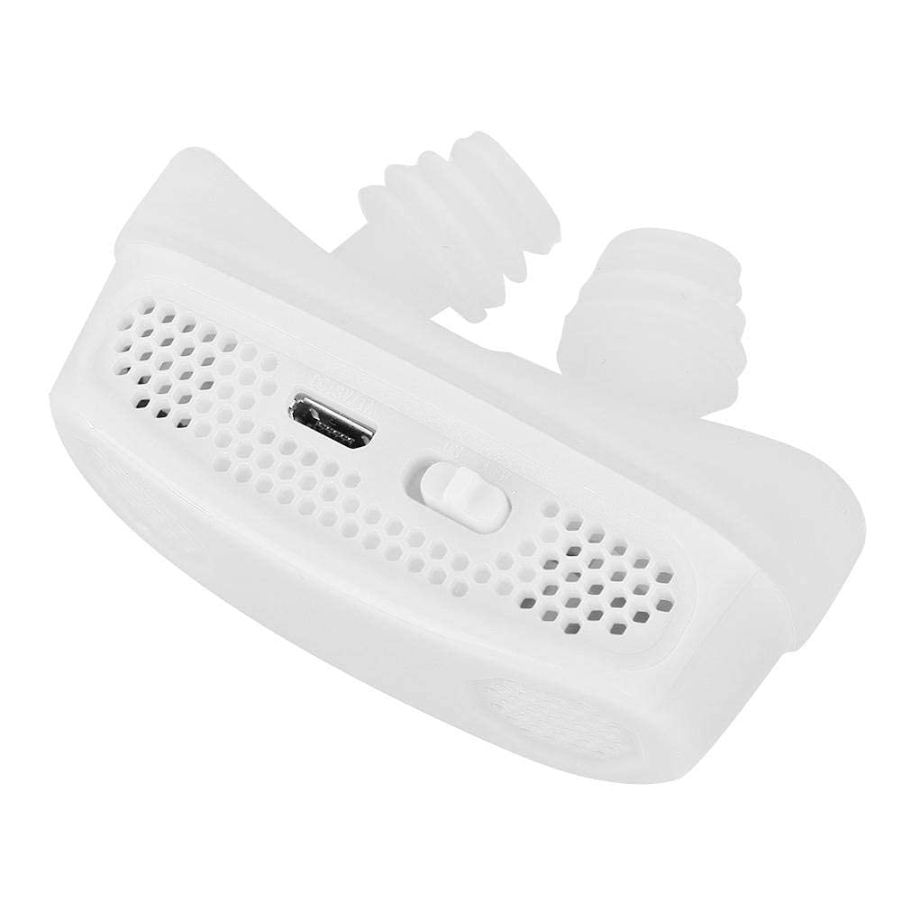 Qkiss USB Anti Snoring Device, Anti Snoring Nasal Dilator, Anti Snoring Respirator(White)
