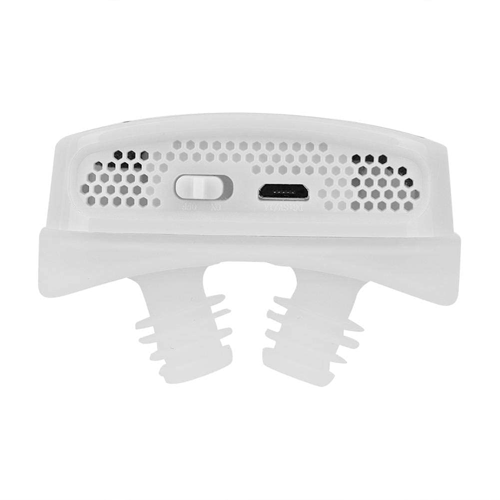 Qkiss USB Anti Snoring Device, Anti Snoring Nasal Dilator, Anti Snoring Respirator(White)