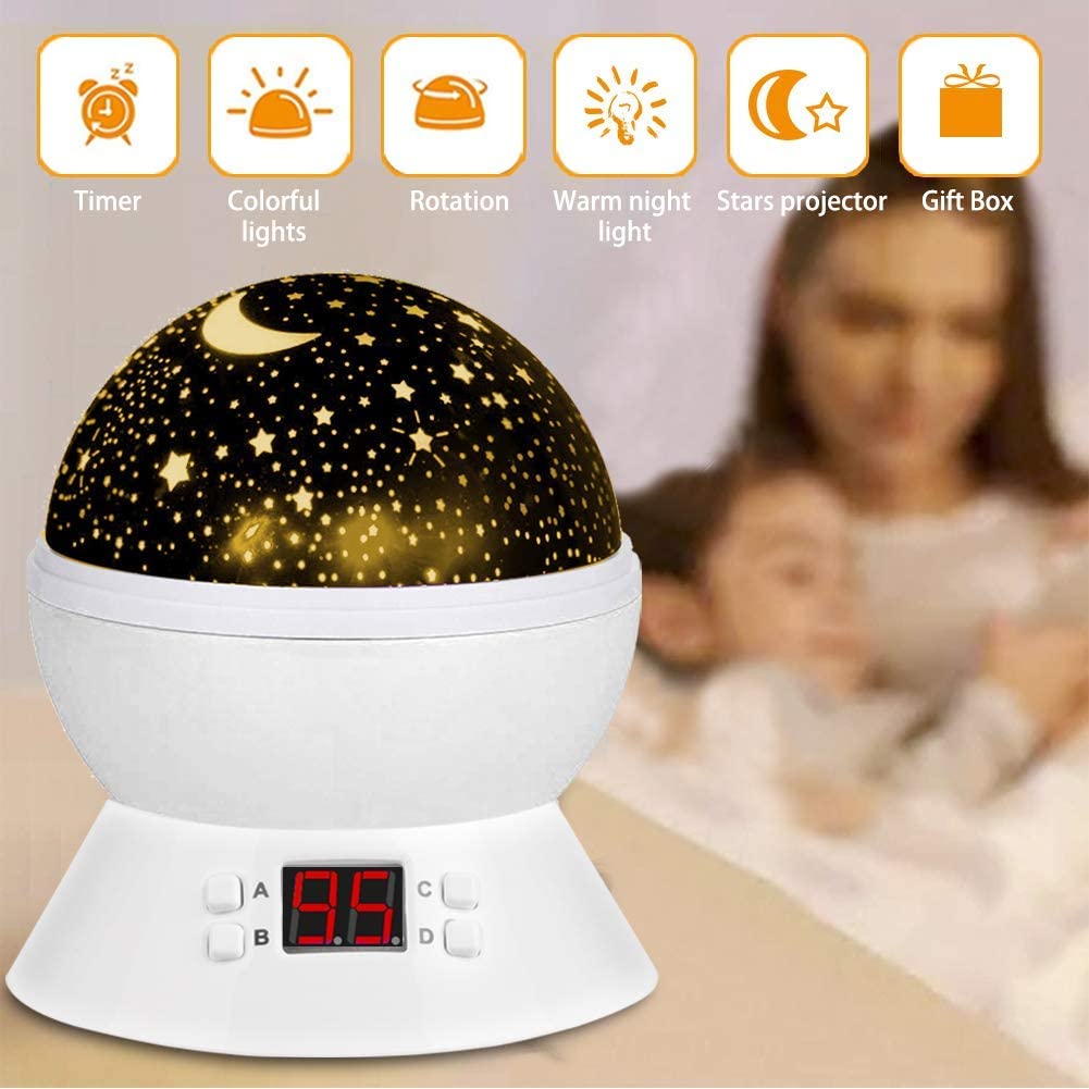 Girls Toys Age 6-8 ,ANTEQI Star Projector Night Lights Birthday Gifts for 2 3 5+ Year Old Girls Boys