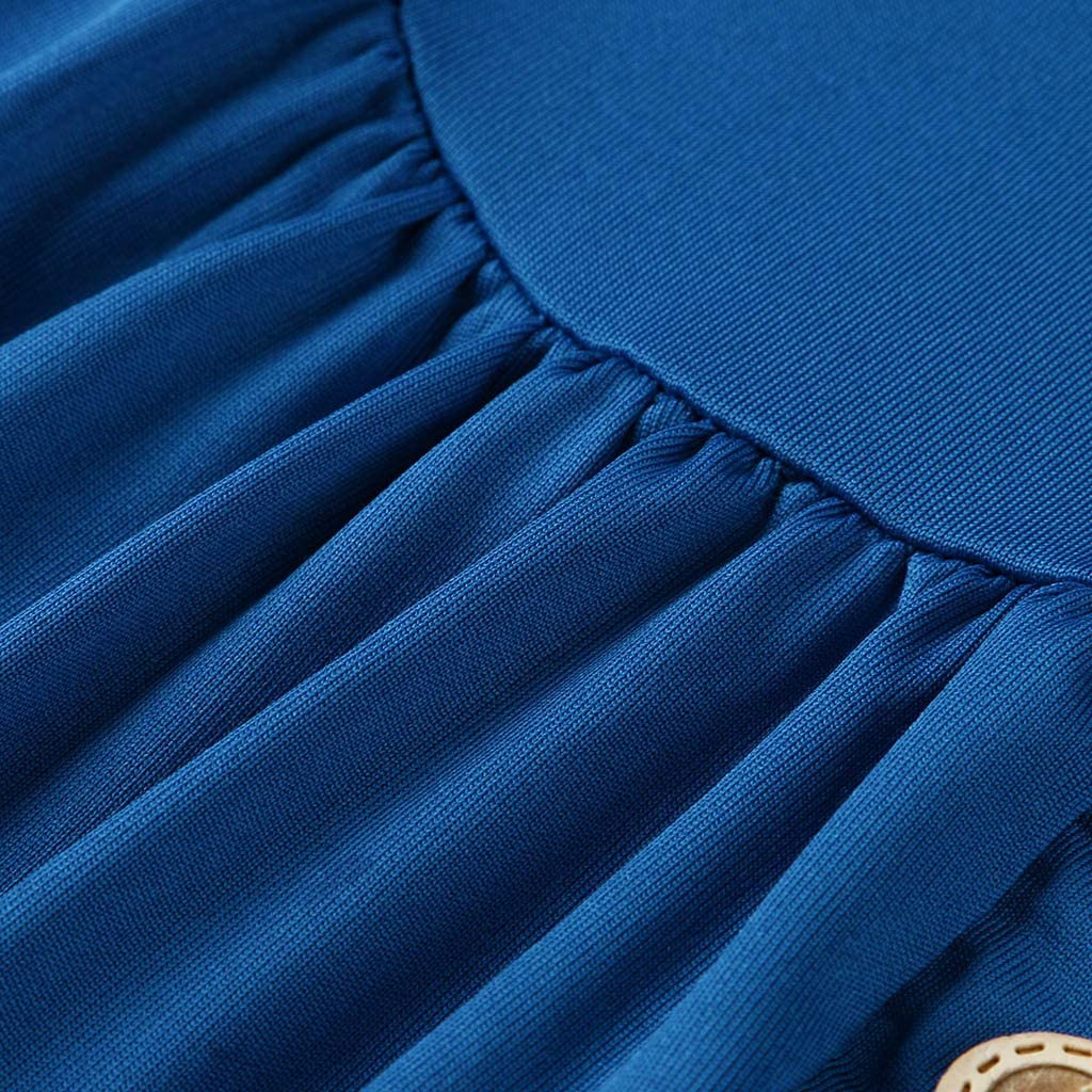 HebeTop ✰ Womens Fashion Short Sleeves Dress Lined with Lace Trim