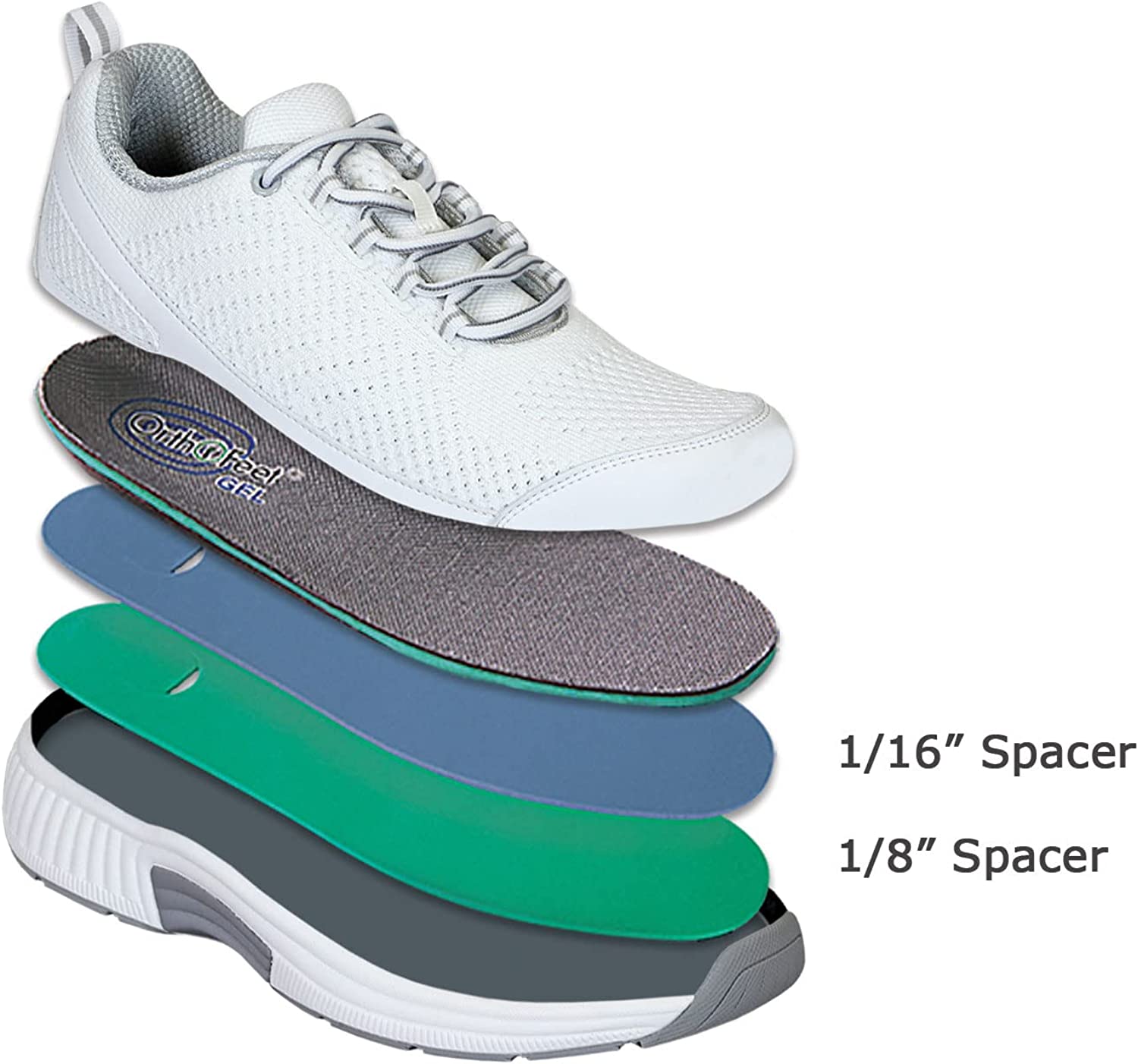 Orthofeet Ideal for Plantar Fasciitis, Foot and Heel Pain Relief. Extended Widths. Orthopedic Walkin