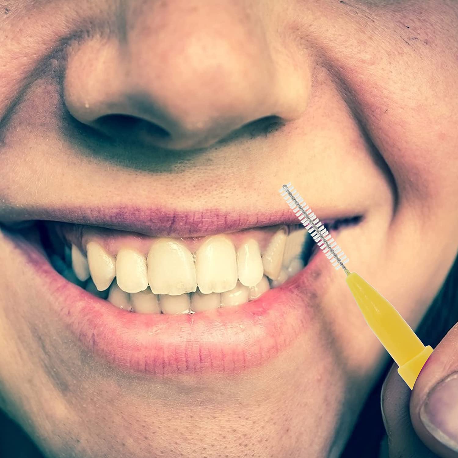 EXCEART 60 Pcs Interdental Brush Toothpick Wider Spaces Dental Picks Between Teeth Cleaner Deep Clea