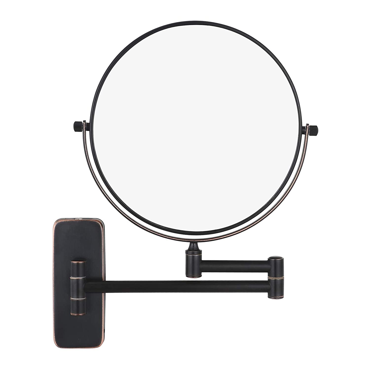 Nicesail Orb Magnifying Makeup Mirrors for Wall 8 Inch, Double-Side 10x Magnifying Mirror Mounted, O