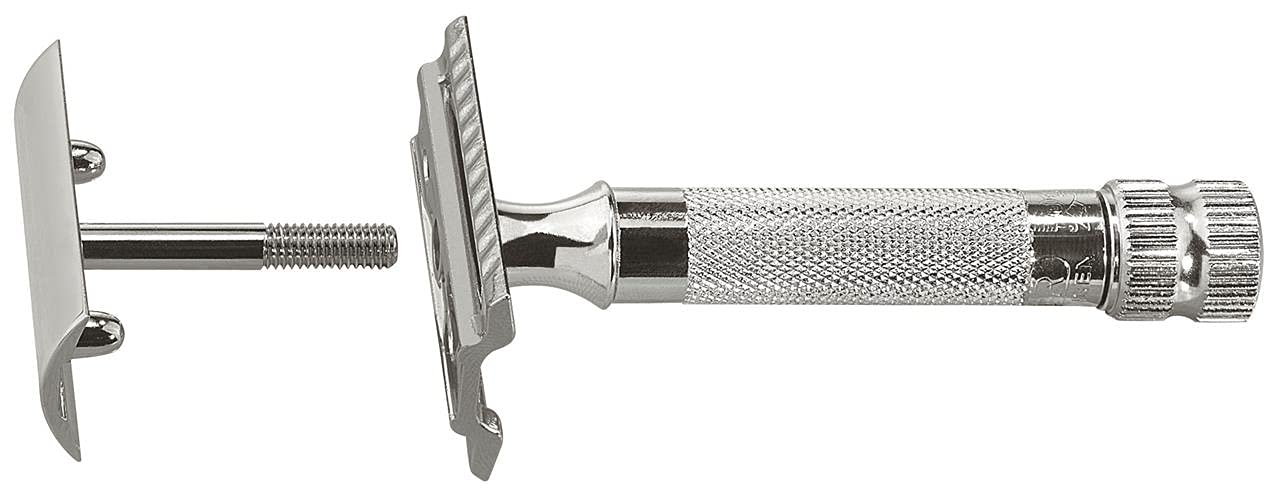 Merkur Mk34c Double Edge Razor with Heavy Duty Short Handle