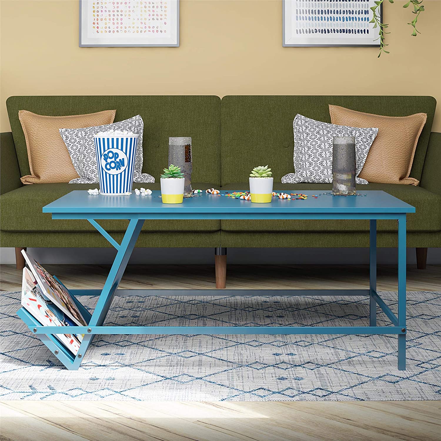Novogratz Regal Coffee, Blue Table