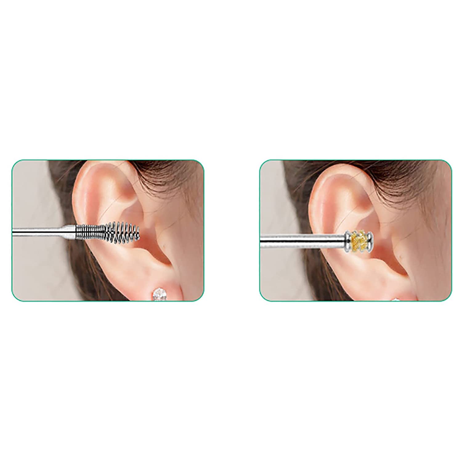 6Pcs Stainless Steel Ear Scoop Set, Portable Ear Wax Cleaning Kit, Ear Wax Cleaner Tool Set With Sto