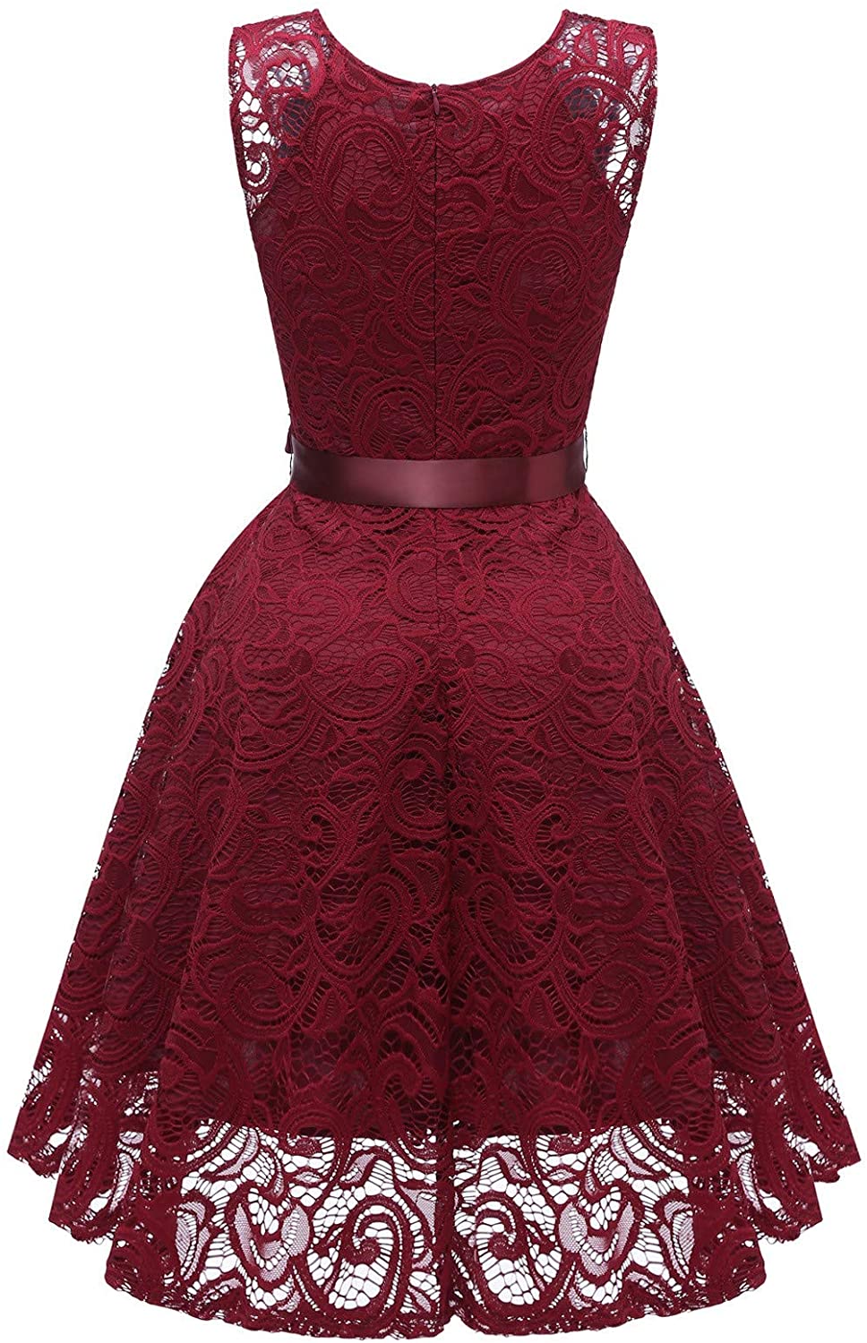 haoricu Women Summer Casual Off Shoulder Short Sleeve Lace Irregular Hem Party Dress