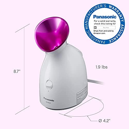 Panasonic Nano Ionic Compact Design with One-Touch Operation Facial Steamer with Ultra-Fine Steam - 