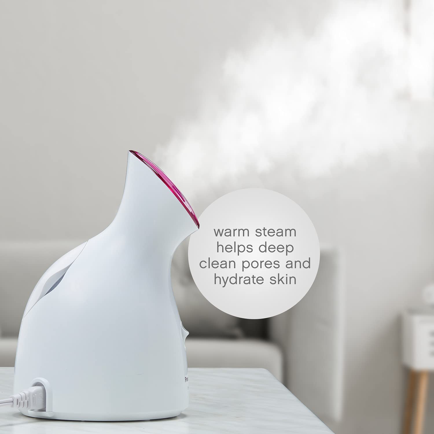 Panasonic Nano Ionic Compact Design with One-Touch Operation Facial Steamer with Ultra-Fine Steam - 