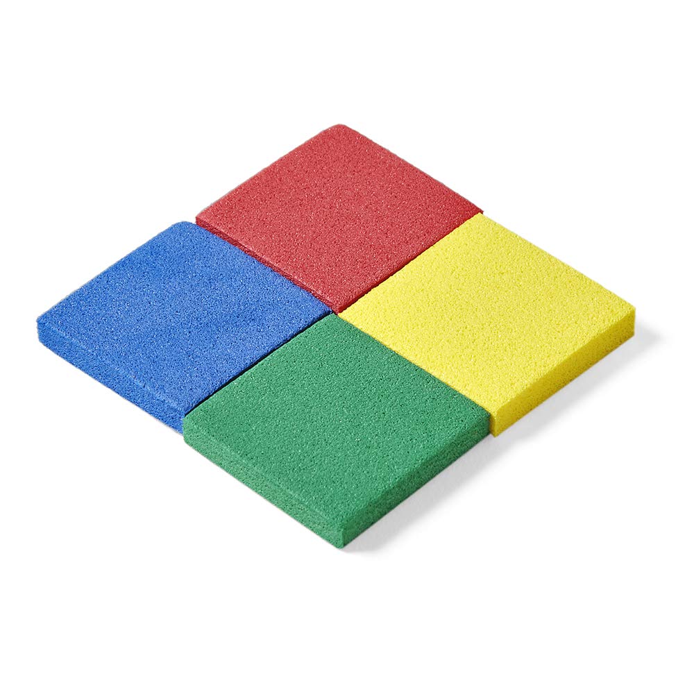 hand2mind Foam Square Color Tiles, Color Sorting, Math Counters for