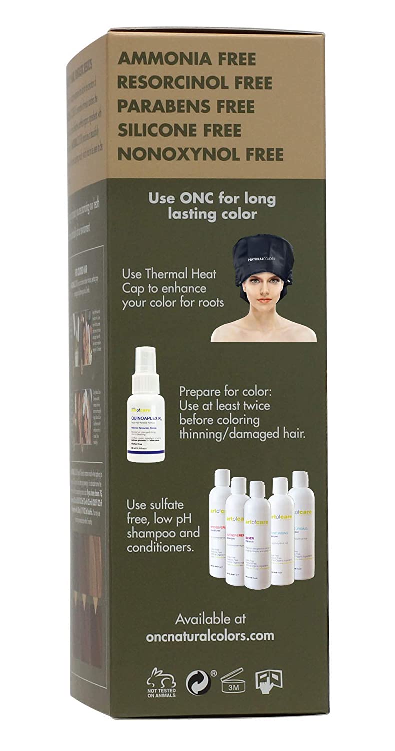 ONC NATURALCOLORS (10C Light Ash Blonde) 4 fl. oz. (120 mL) Healthier Permanent Hair Dye with Certif