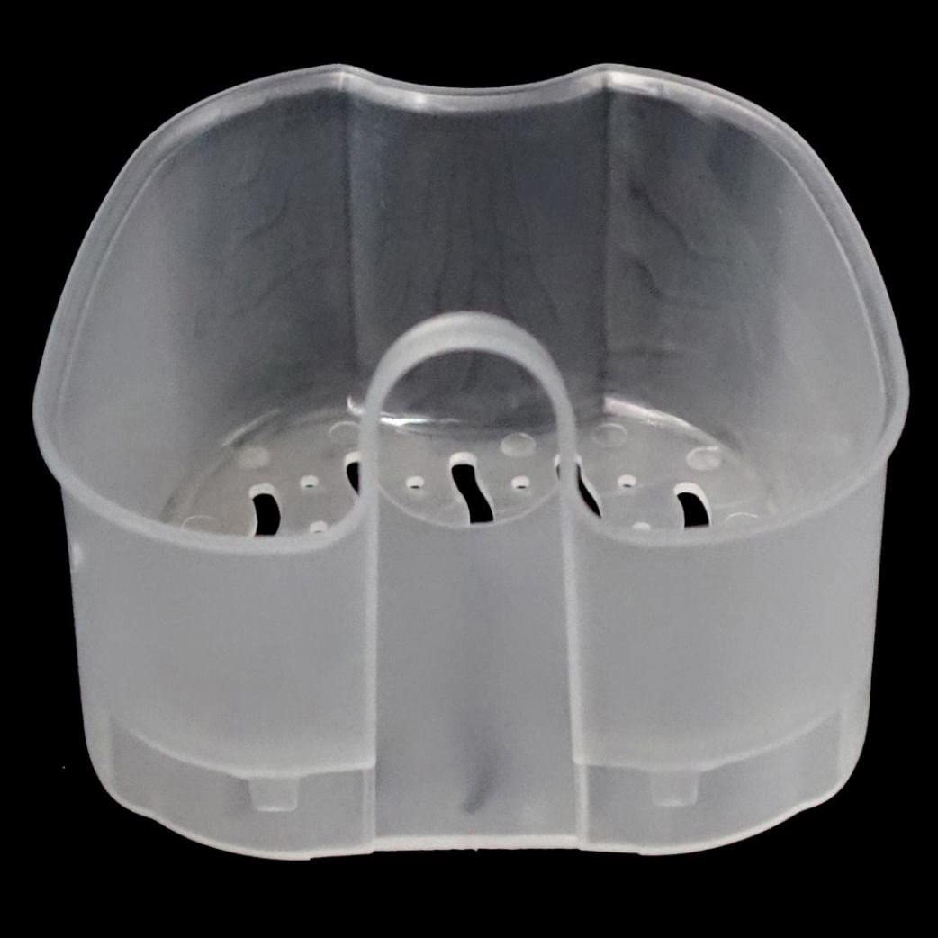 SOOTOP Denture Bath Case Cup Box Holder Storage Soak Container with Strainer Basket for Travel Home