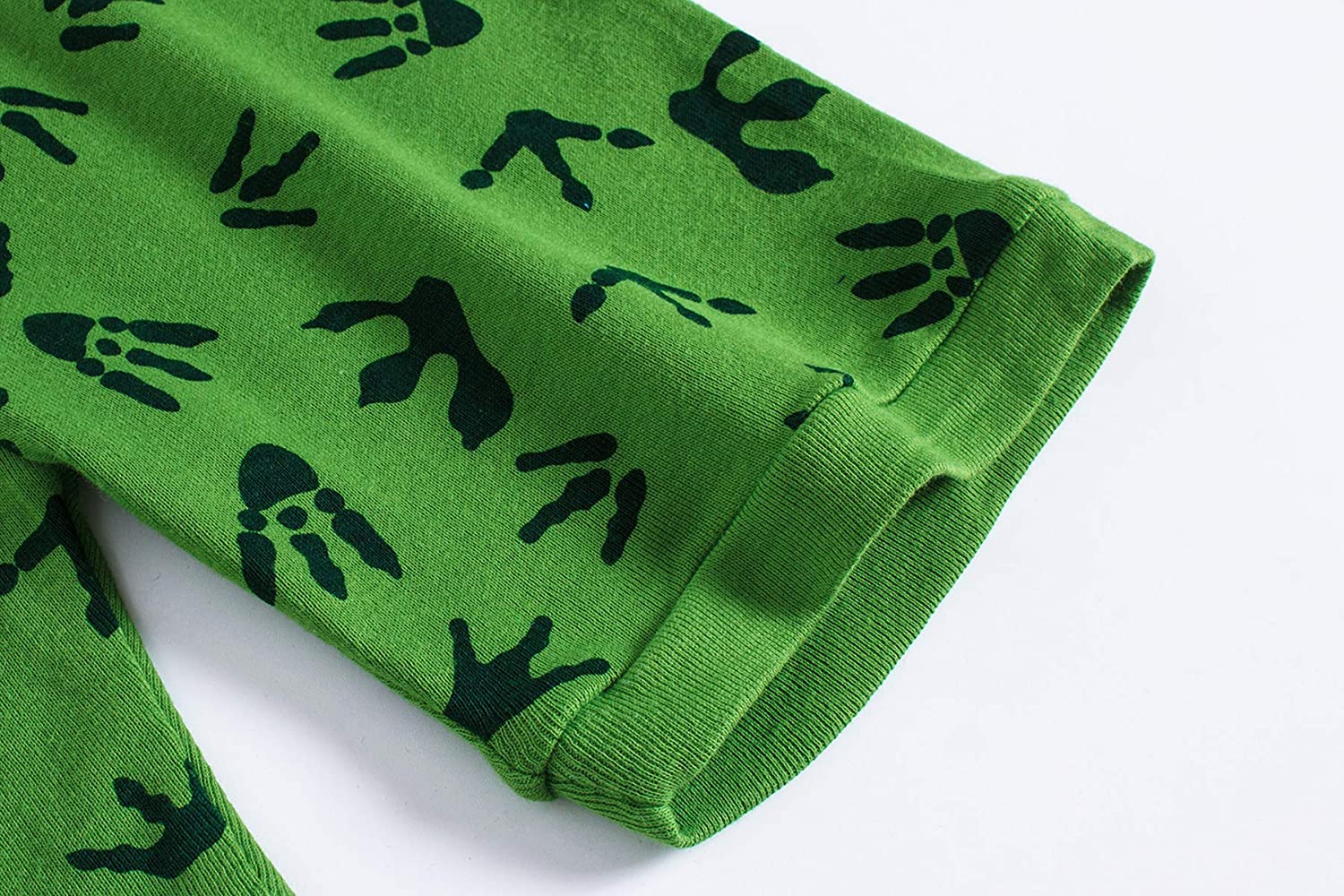 Little Boys Short Set Pajamas for Boys 100% Cotton Toddler Train Dinosaur Sleepwear Summer Clothes S