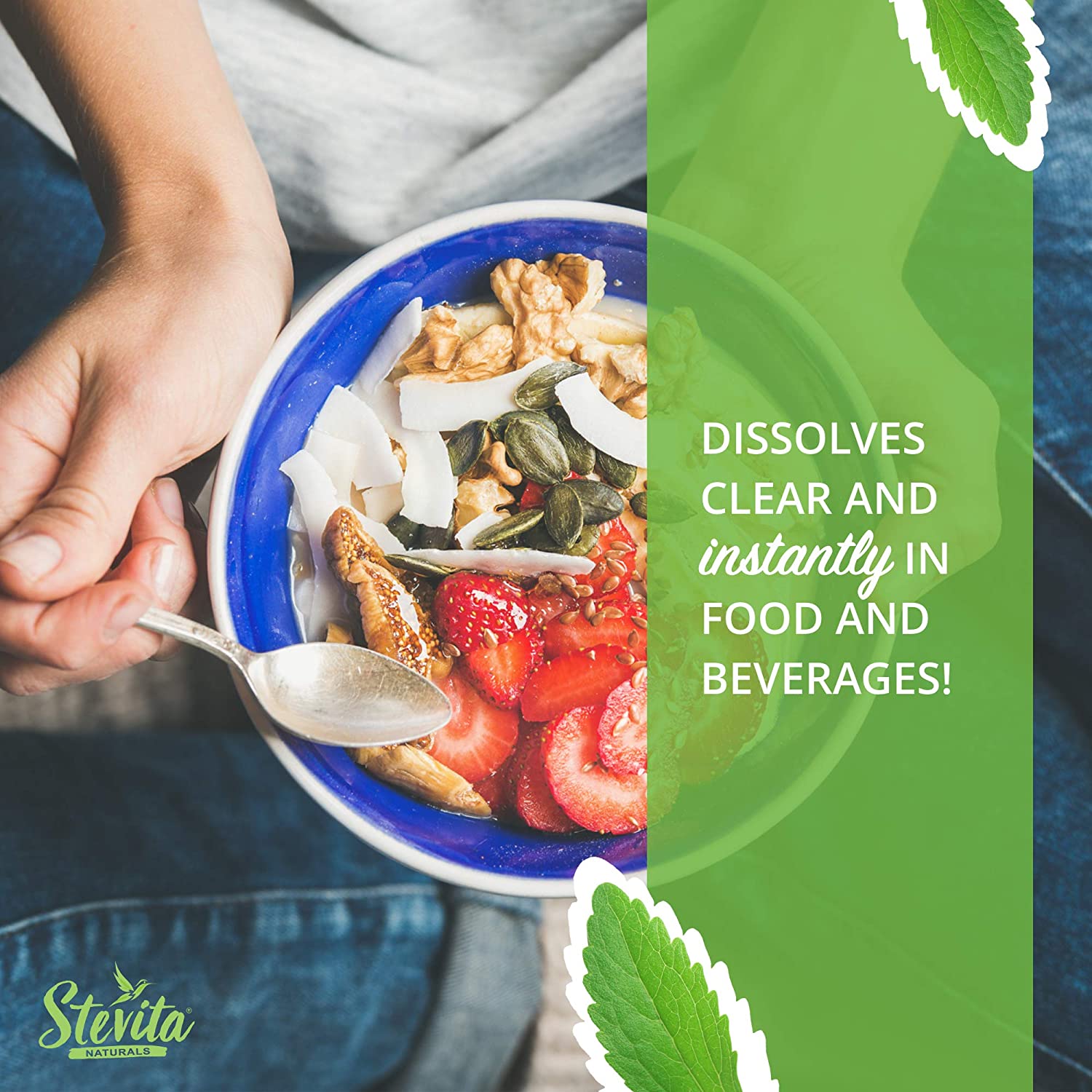 Stevita Organic Liquid Stevia - 3.3 oz - All-Natural Sweetener, Zero Calories - USDA Organic, Non-GM