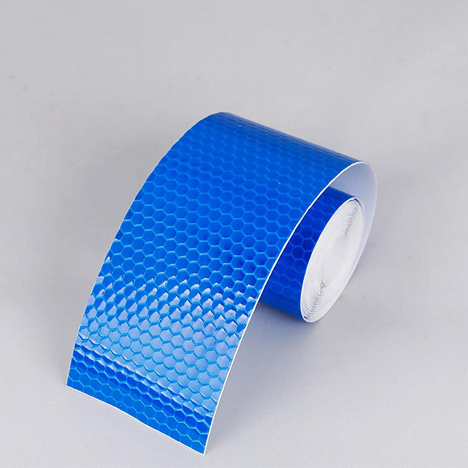 KONGSHOP Conspicuous Tape Bicycle Crystal Color Grid Body Tape Riding Accessories Reflective Sticker