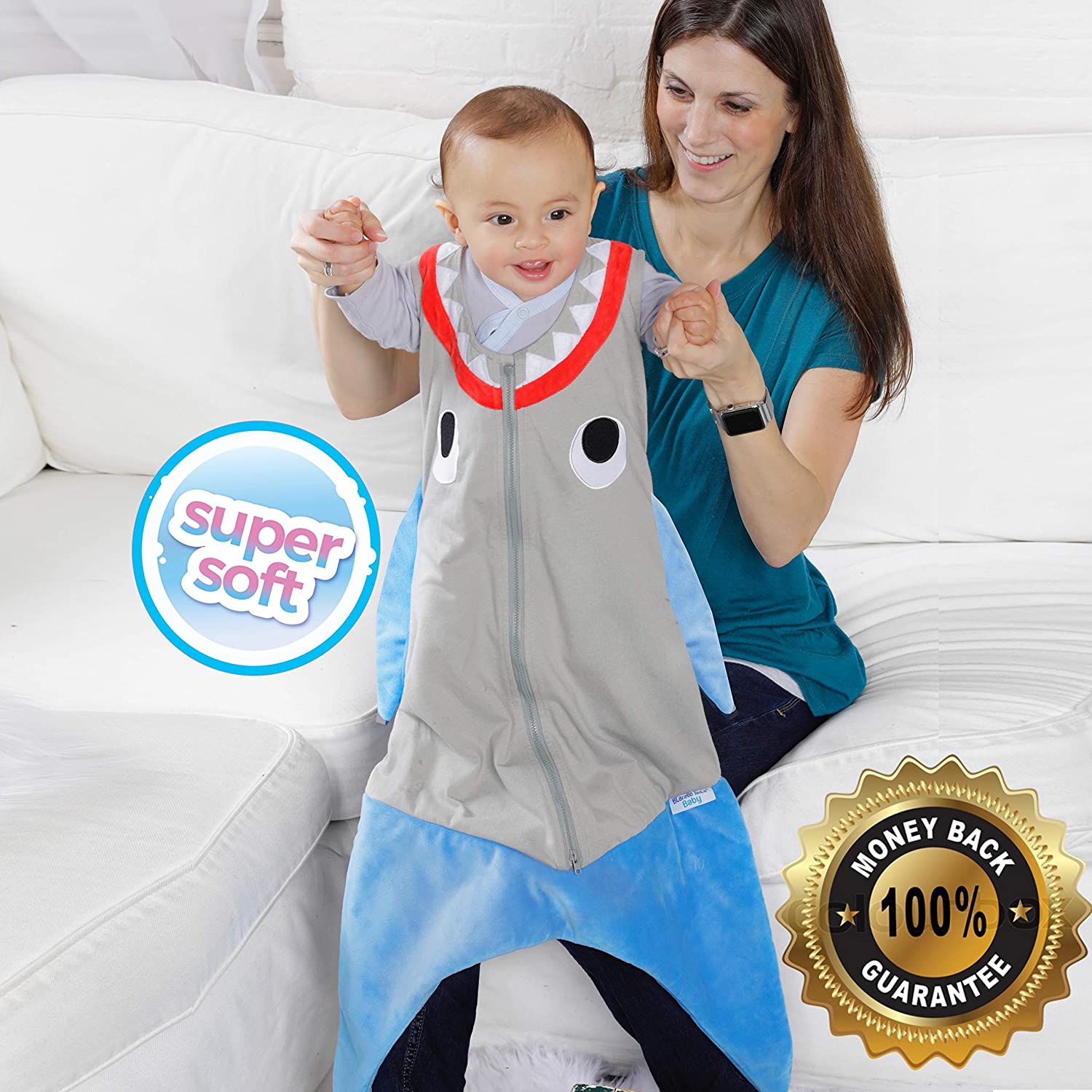 Blankie Tails| Baby Blanket, Double Sided Super Soft and Cozy Minky Fleece Blanket, Machine Washable