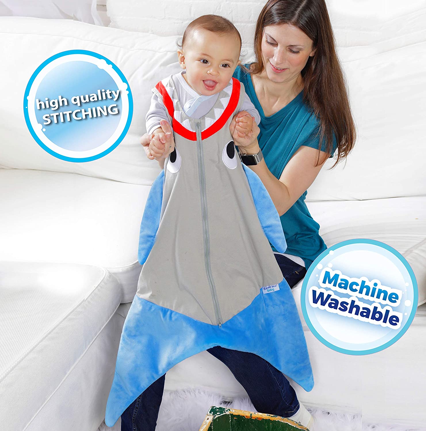 Blankie Tails| Baby Blanket, Double Sided Super Soft and Cozy Minky Fleece Blanket, Machine Washable