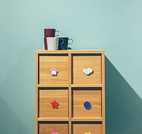 Cartoon Soft Rubber Cabinet Knobs for Kids, Cute Drawer Handle Pulls for DIY Closets Doors Dresser B