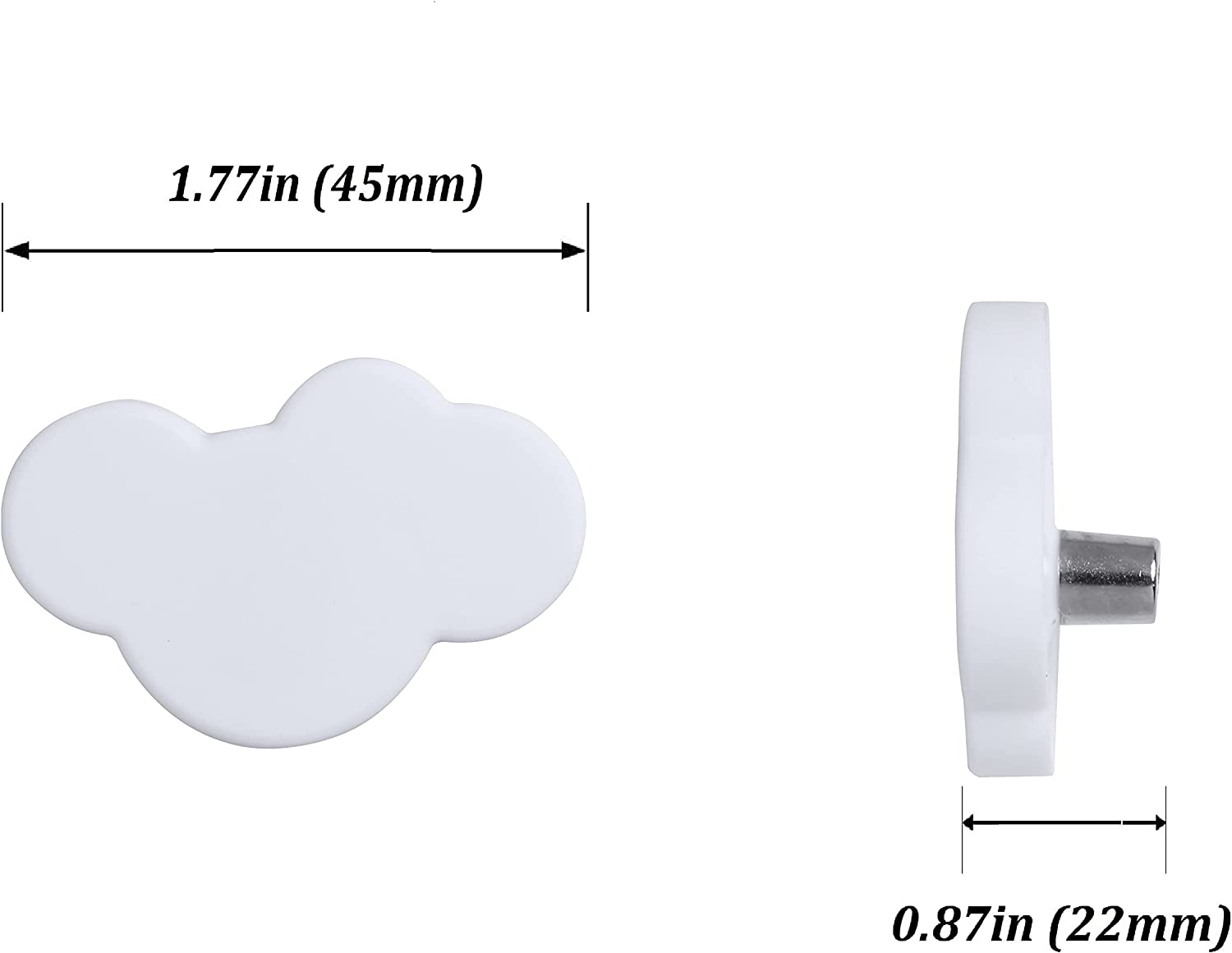 Cartoon Soft Rubber Knobs for Kids, Cute Drawer Handle Pulls