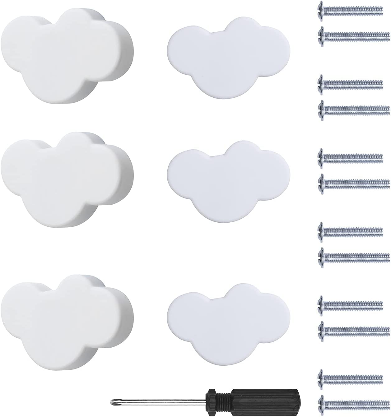 Cartoon Soft Rubber Knobs for Kids, Cute Drawer Handle Pulls