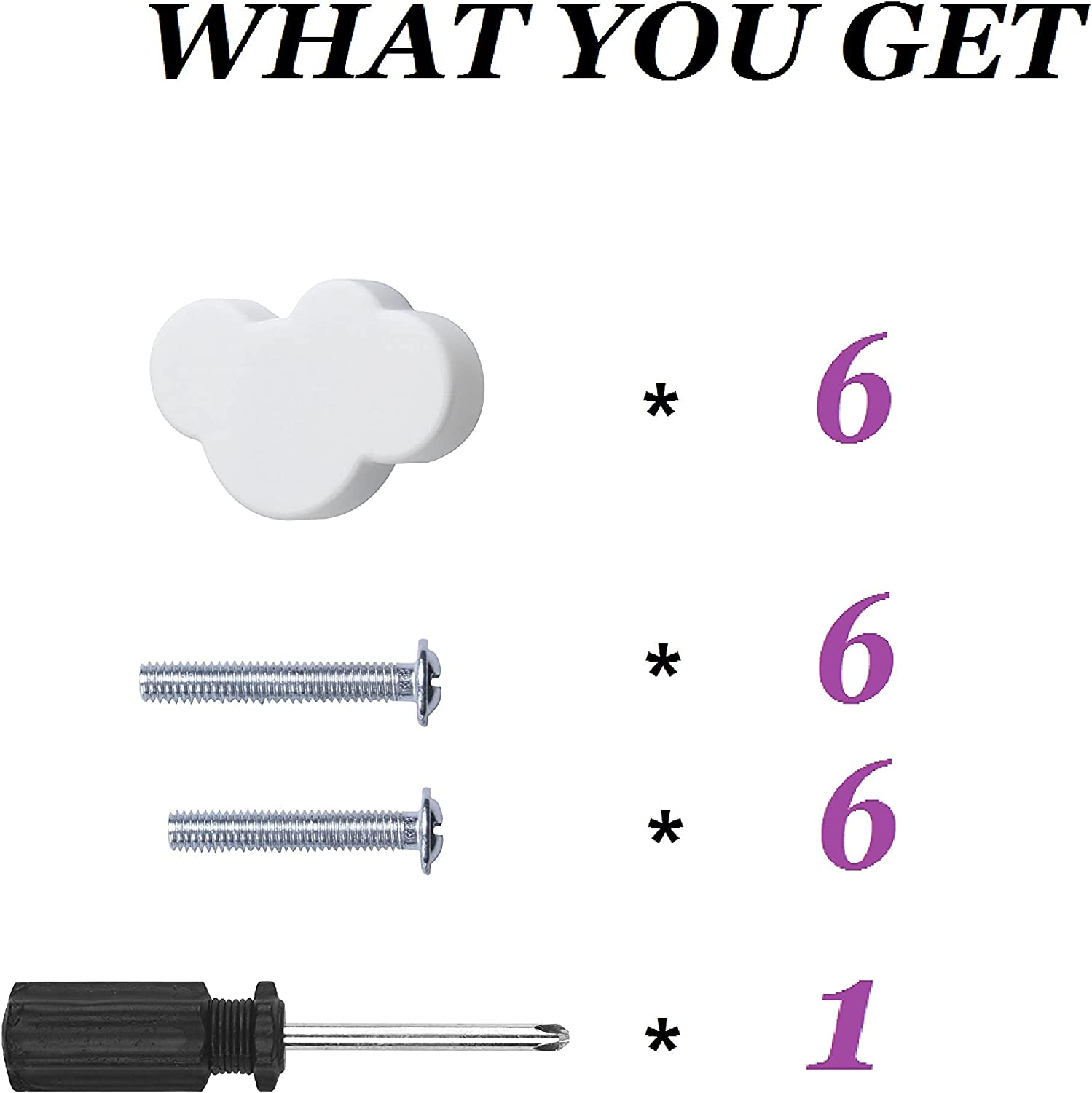 Cartoon Soft Rubber Knobs for Kids, Cute Drawer Handle Pulls