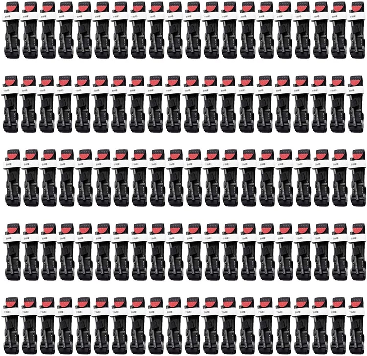100PCS Tactical Tourniquet, Outdoor Emergency Tourniquet, Quick Release One-Handed Operated Military