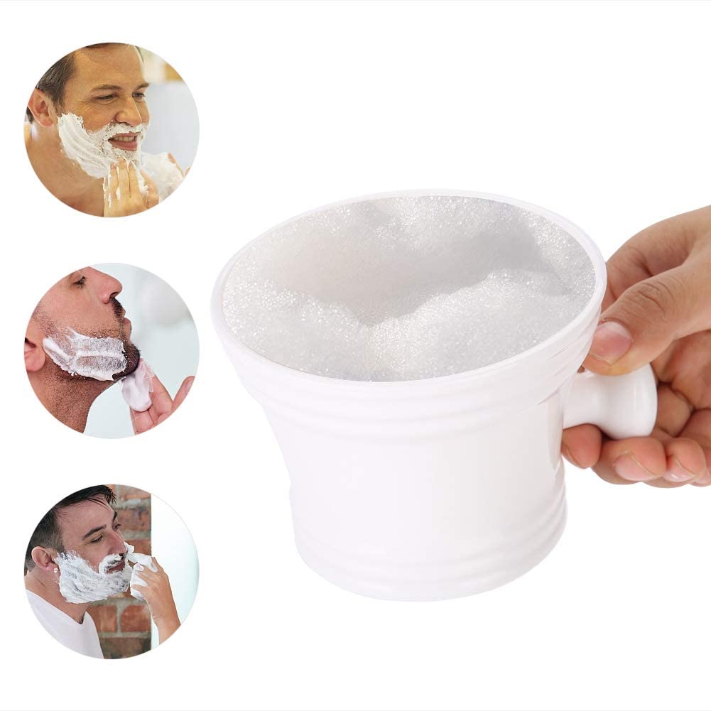 Plastic Shaving Soap Bowl Foam Shaving Soap Cream Bowl Men Shaving Bowl 2 Colors(Black)