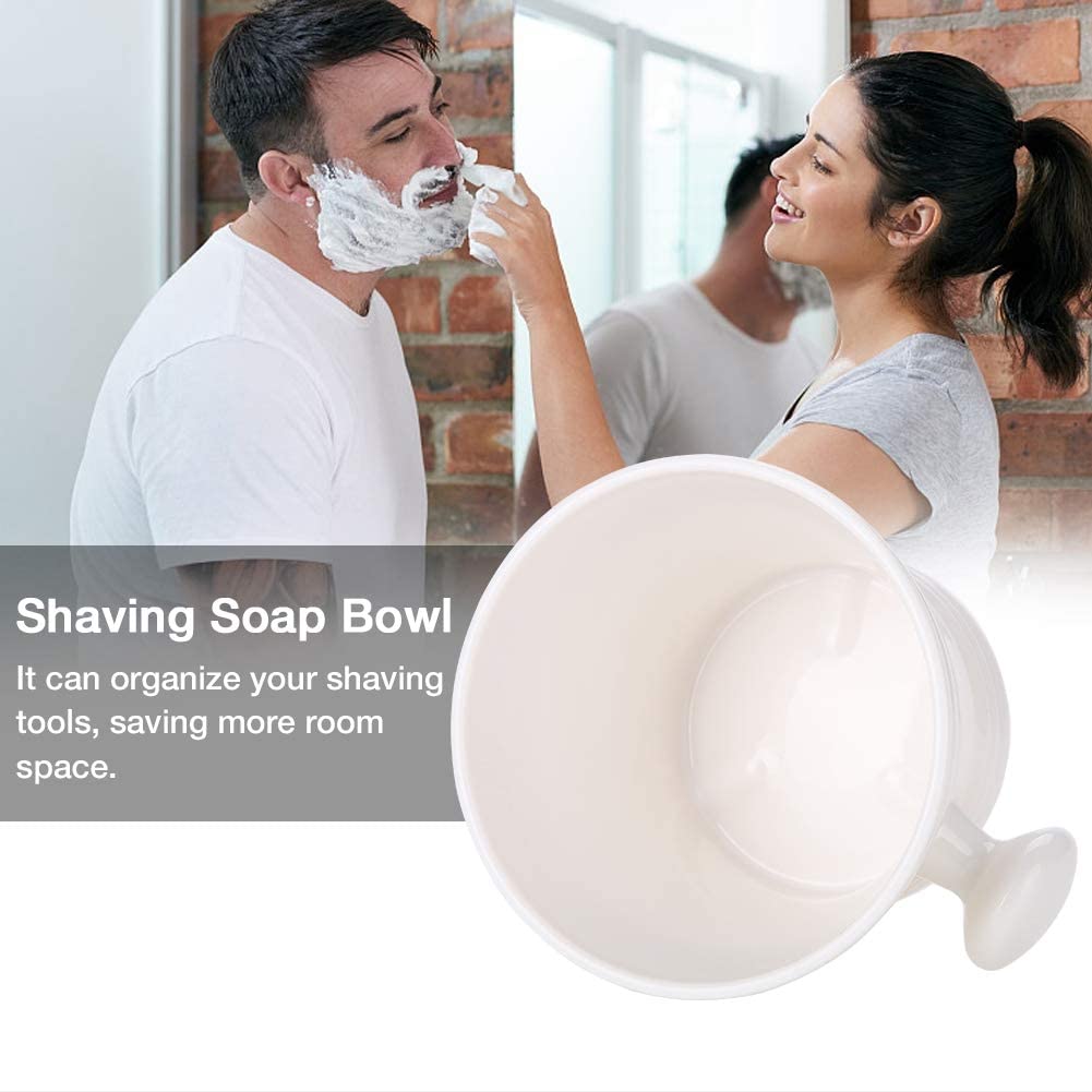 Plastic Shaving Soap Bowl Foam Shaving Soap Cream Bowl Men Shaving Bowl 2 Colors(Black)