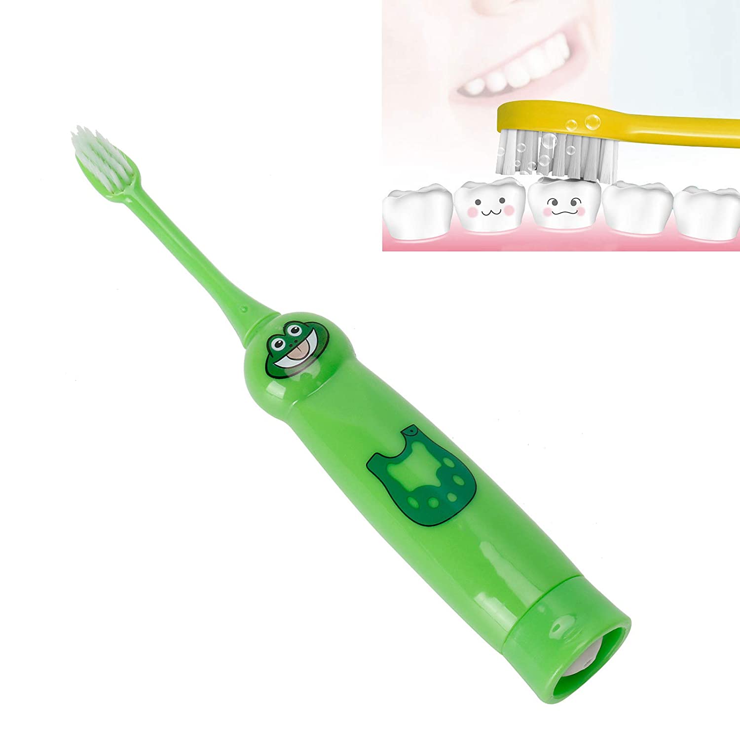Kids Electric Toothbrush, Cartoon Pattern Kids Toothbrush, Portable Easy To Clean for Children Gift 