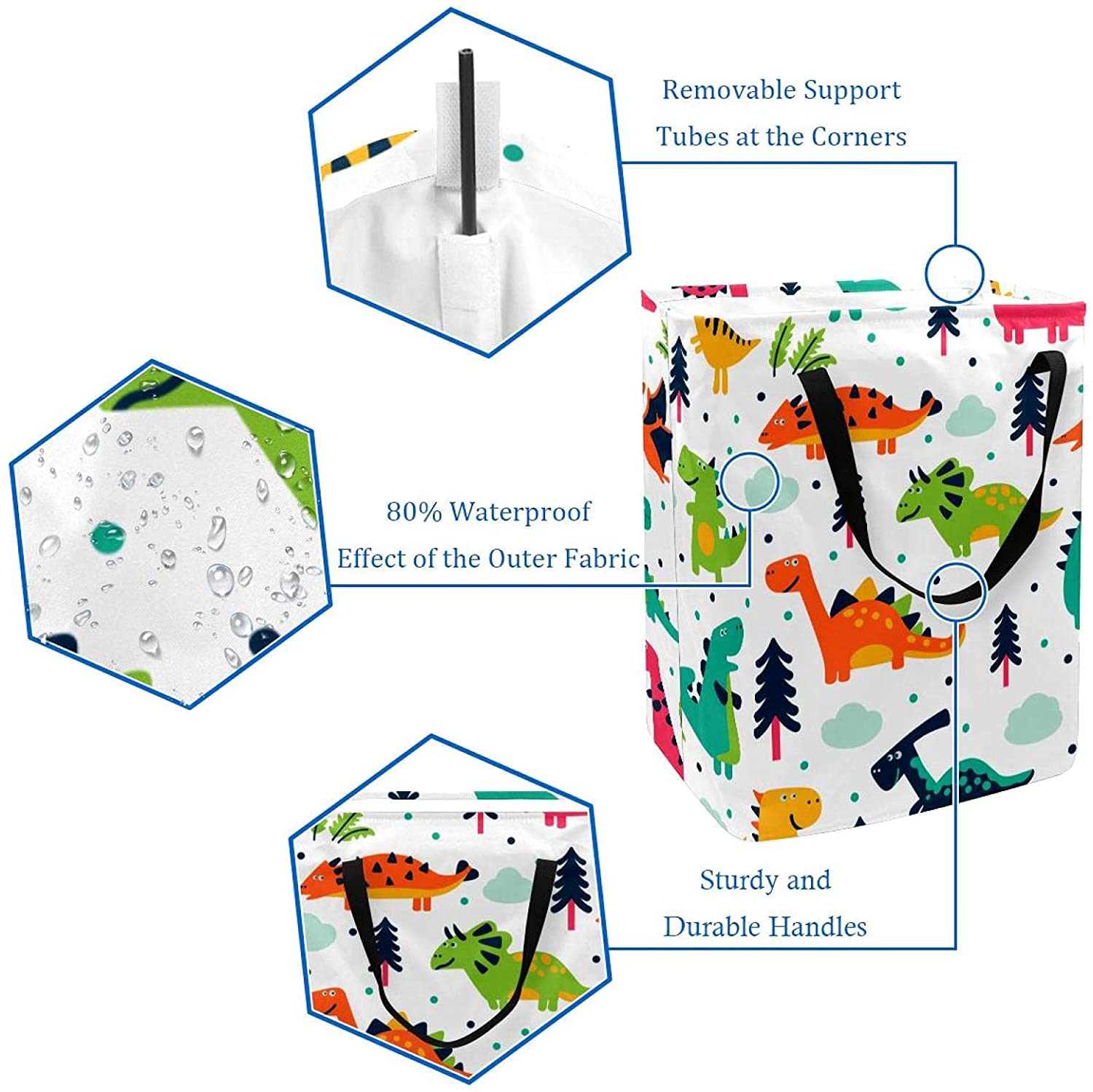 Laundry Hamper Collapsible Laundry Baskets With Handle, Folding Laundry Basket Storage Dirty Clothes