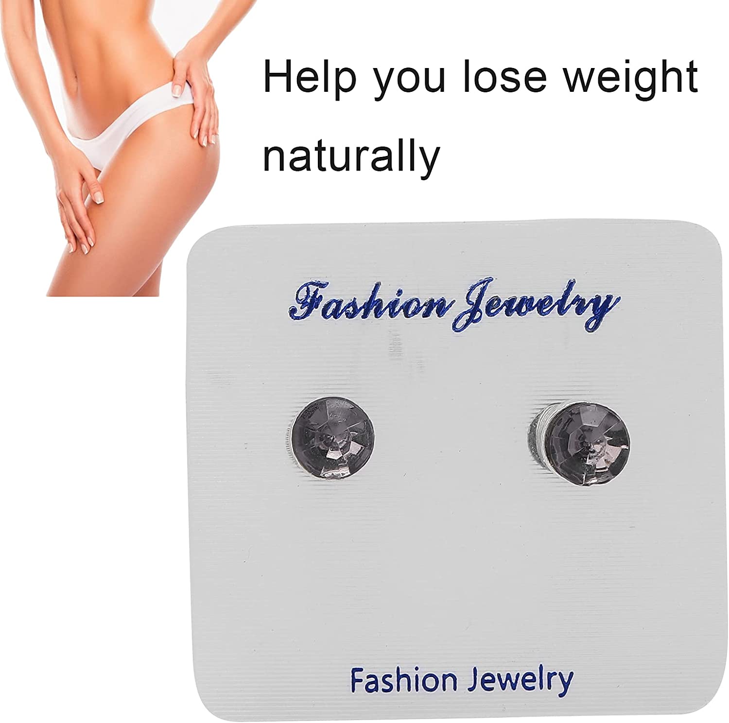 Weight Loss Earrings, Slimming Earrings Stimulating Acupoints Ear Studs Healthcare for Reduce Acne f