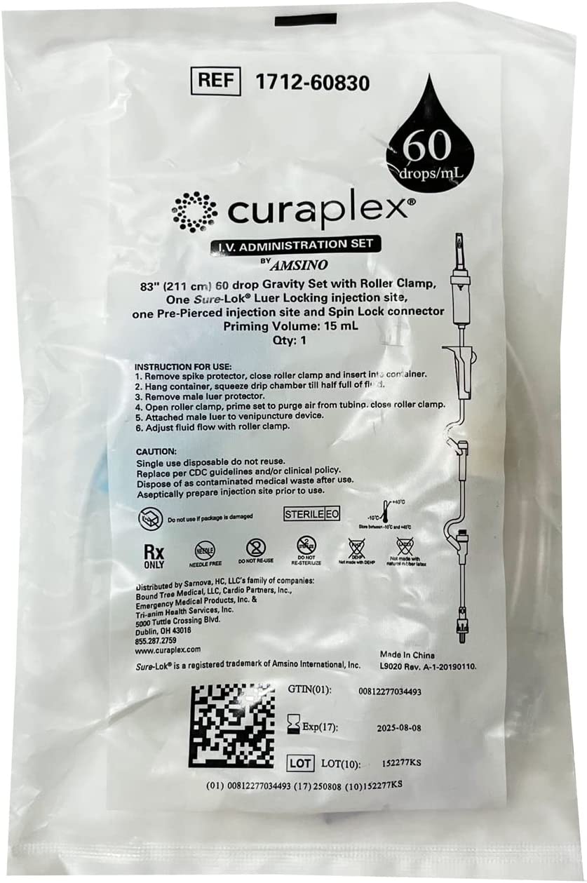 60 DPM NEEDLELESS IV ADMIN SET