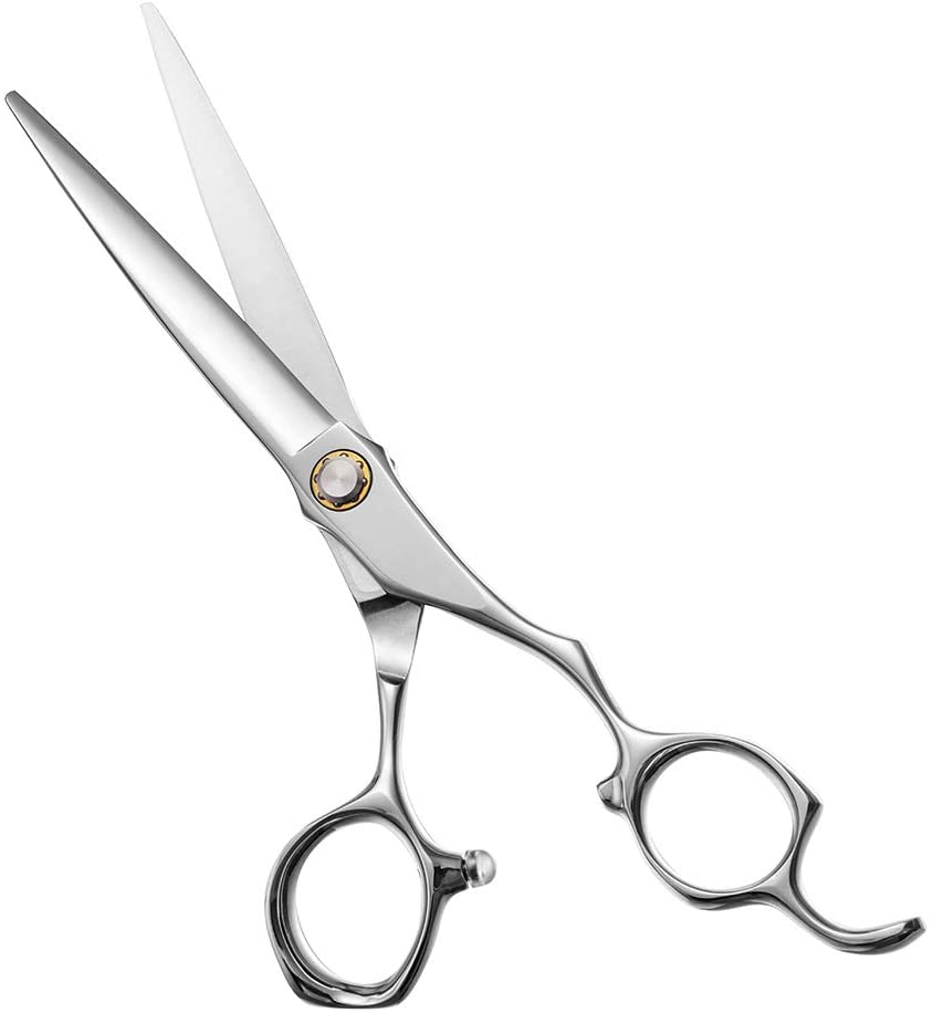 AOLANDUO 6 Inch Razor Edge Hair Cutting Scissors-Handmade with Japanese AICHI Steel-Lightweight/Offs