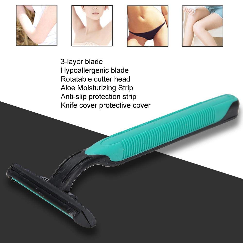 4 Pcs Razors for Women, Professional Shaving Razor Anti-Slip Hair Removal Manual Razor Set