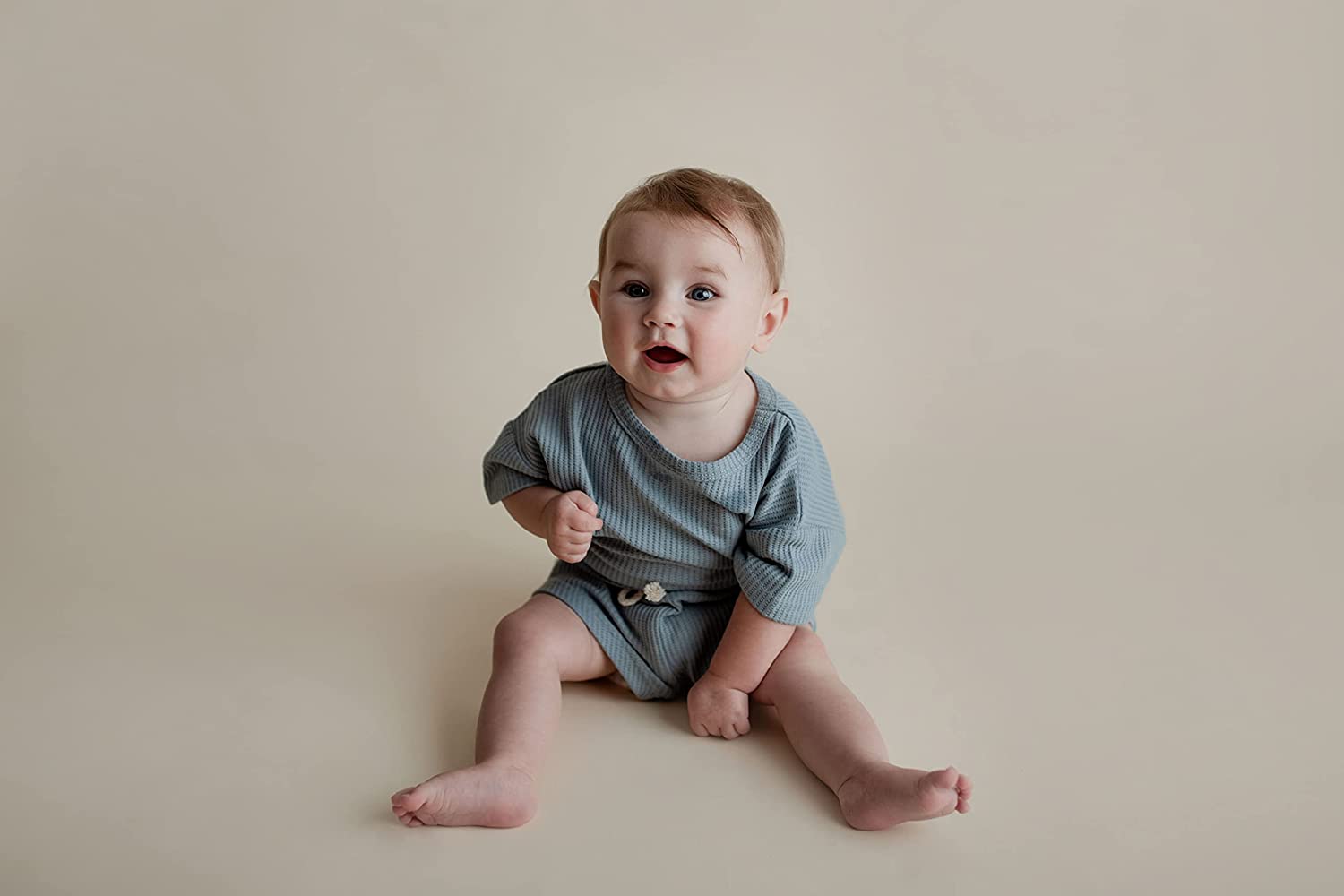 Three Little Tots Baby Boys Girls Summer Waffle Toddler Organic Cotton Modern Top & Bottom 2pc Set
