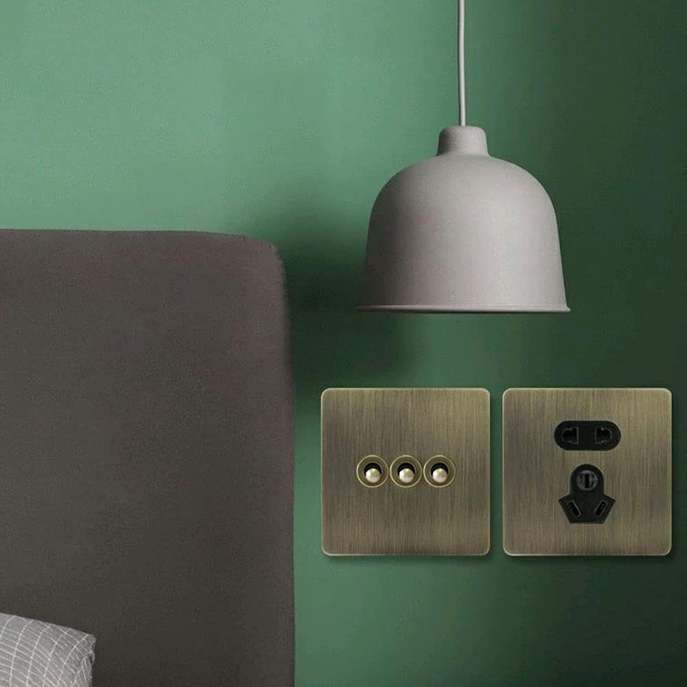 Modeen Metal Panel 86 Type Green Bronze Retro Switch Antique Lever Switch Old-Fashioned Hotel Switch