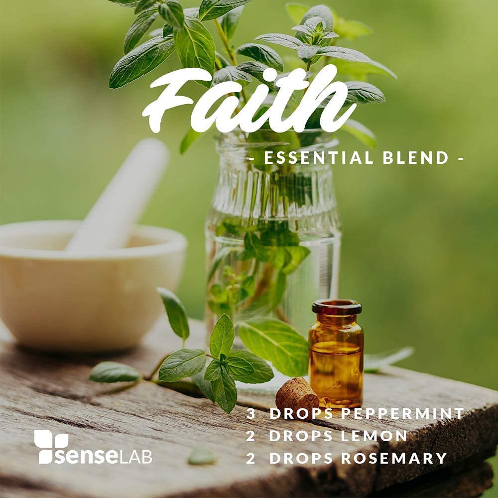 SenseLAB Peppermint Essential Oil - 100 % Pure Extract Peppermint Oil Therapeutic Grade - Outdoor Pr