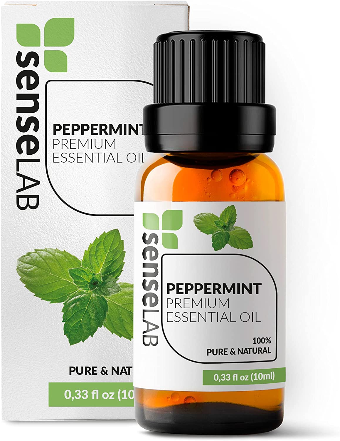 SenseLAB Peppermint Essential Oil - 100 % Pure Extract Peppermint Oil Therapeutic Grade - Outdoor Pr